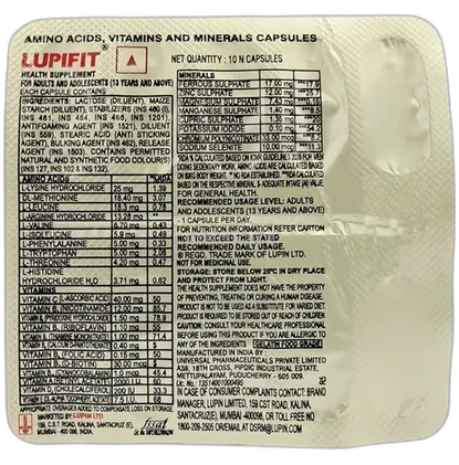lupifit capsule 10's